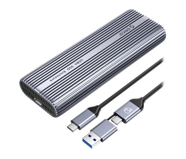 Orico Obudowa SSD M.2 NVMe, USB-C 40 Gbps, z wentylatorem, metalow - 1355495 - zdjęcie
